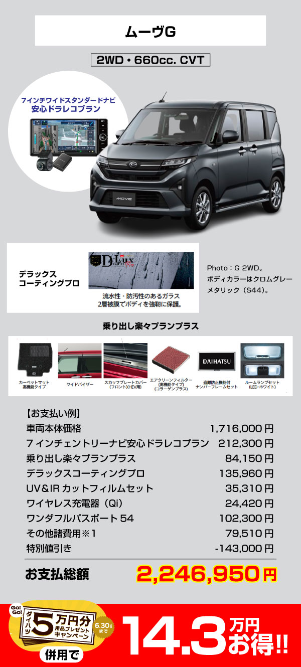 お買いドキ！全部付きパック | 鹿児島ダイハツ販売株式会社